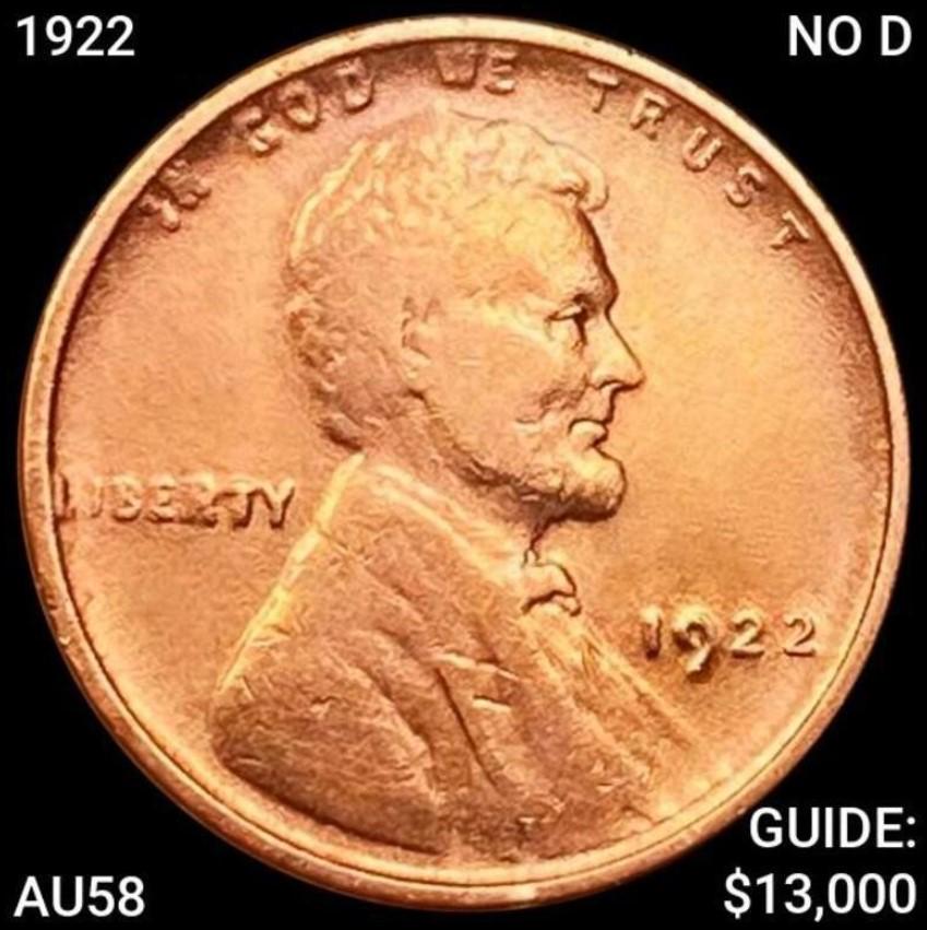1922 NO D Lincoln Wheat Cent CHOICE AU (1 of 2)
