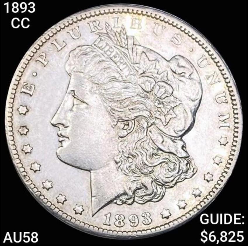1893-CC Morgan Silver Dollar CHOICE AU (1 of 2)