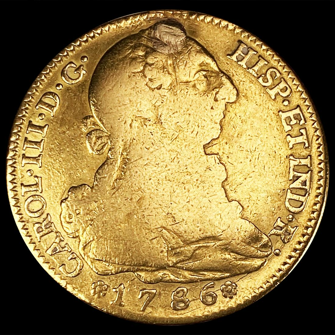 1786 Spain Gold 8 Escudo NICELY CIRCULATED (1 of 2)