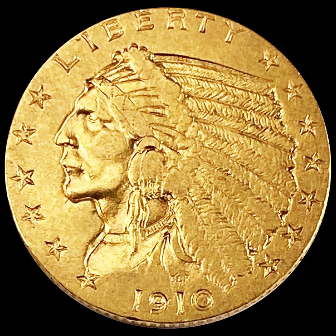 1910 $2.50 Gold Quarter Eagle NEARLY UNCIRCULATED (1 of 2)