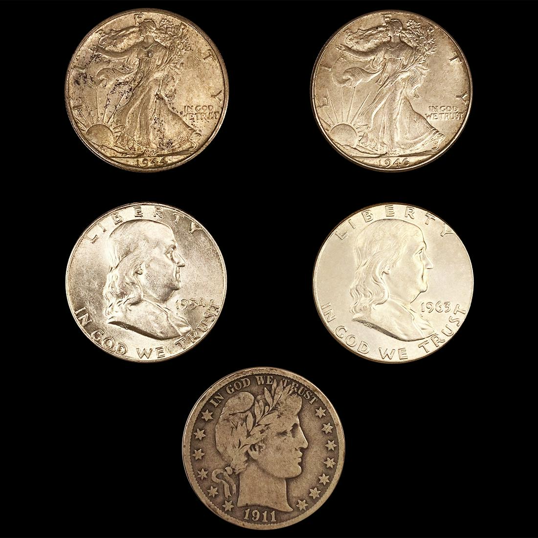 (5) Misc Half Dollars (1 of 2)