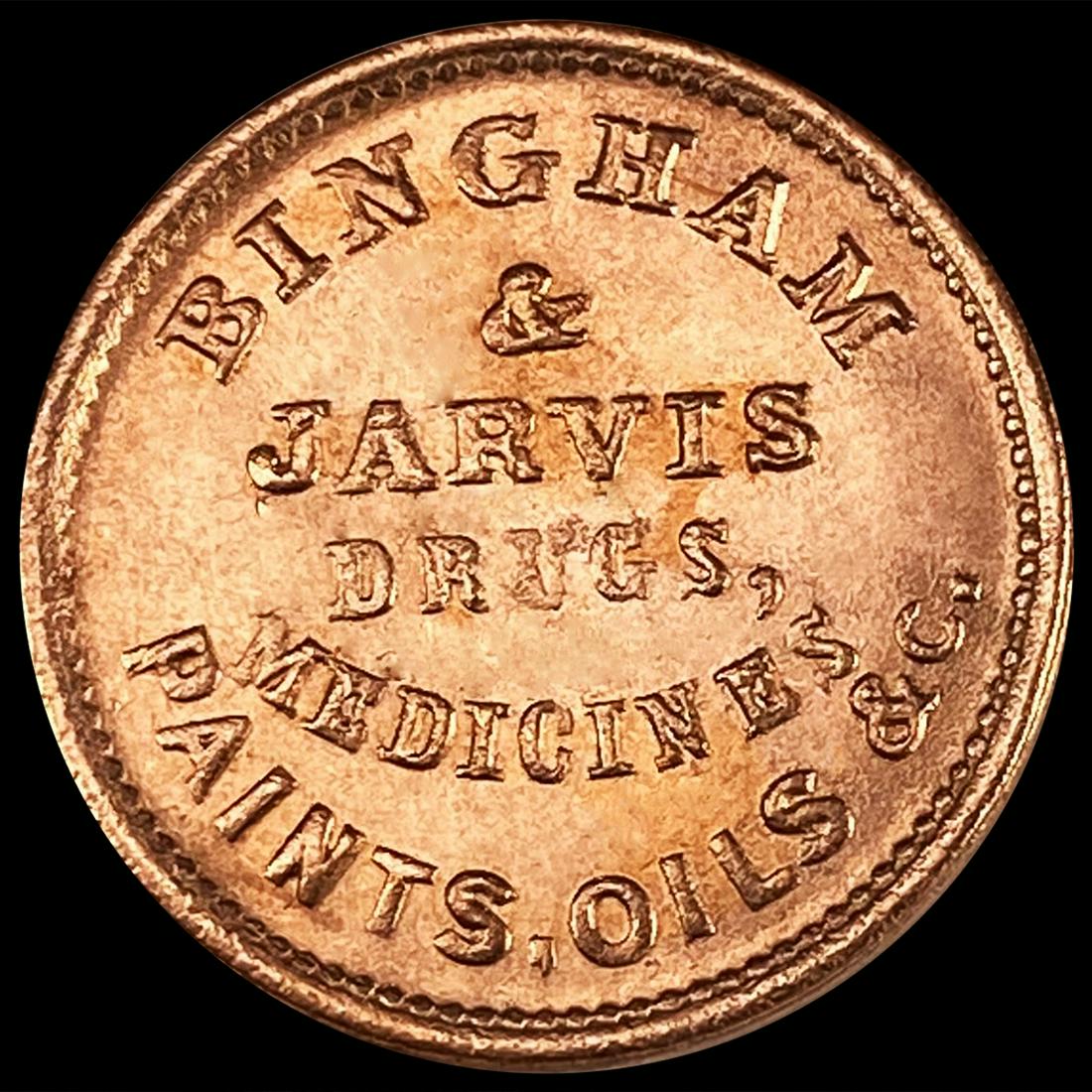 RED Hard Times Token UNCIRCULATED (1 of 2)