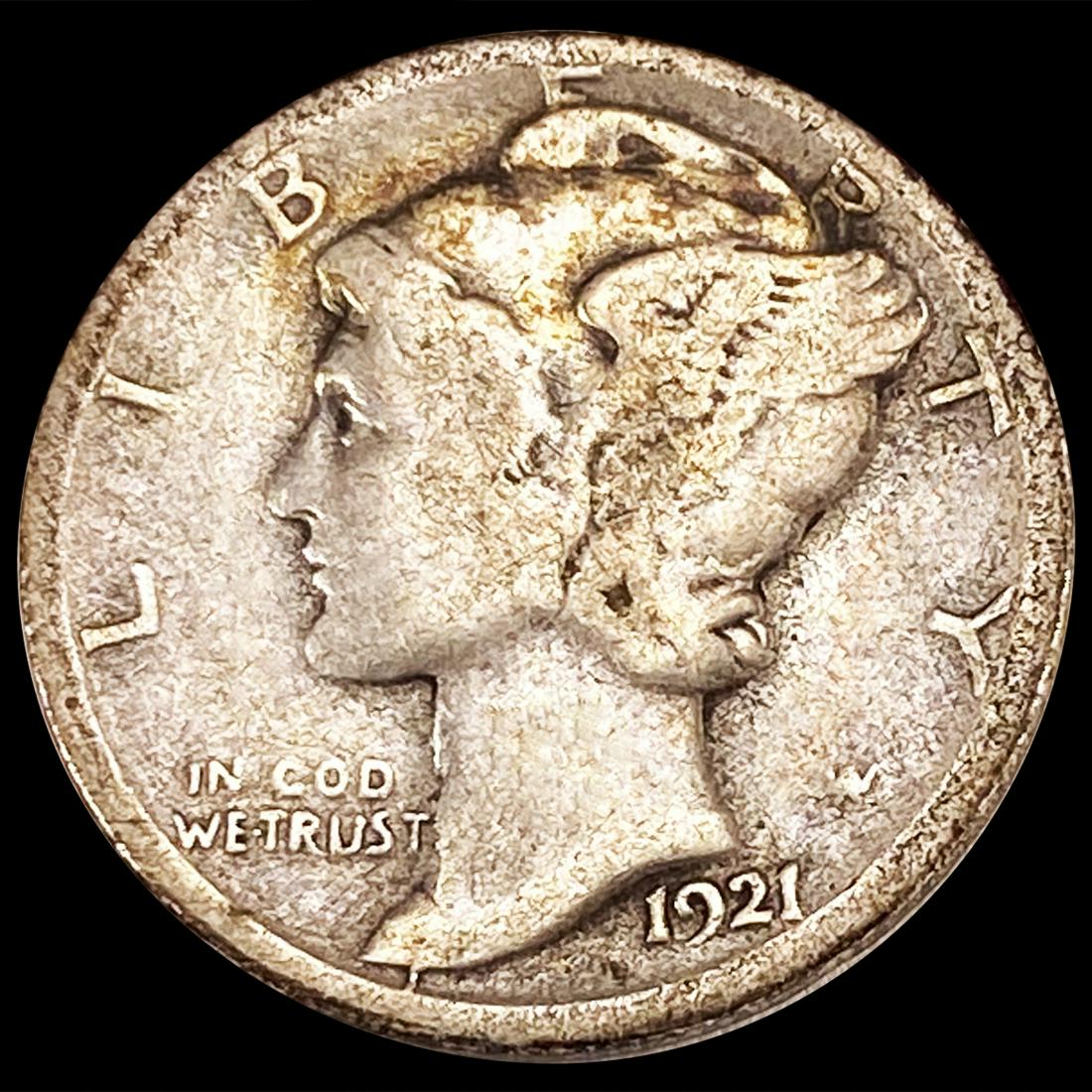 1921-D Mercury Dime NICELY CIRCULATED (1 of 2)