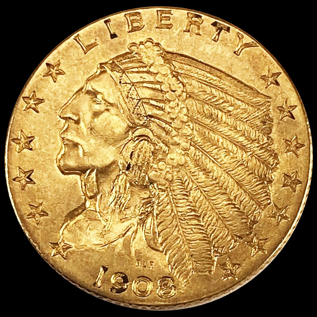 1908 $2.50 Gold Quarter Eagle CLOSELY (1 of 2)