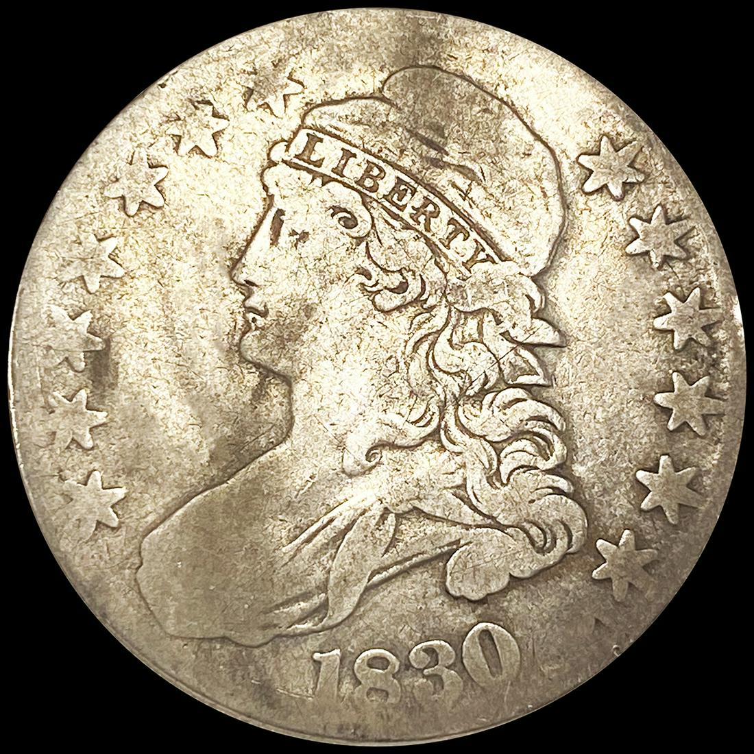 1830 Capped Bust Half Dollar NICELY CIRCULATED (1 of 2)