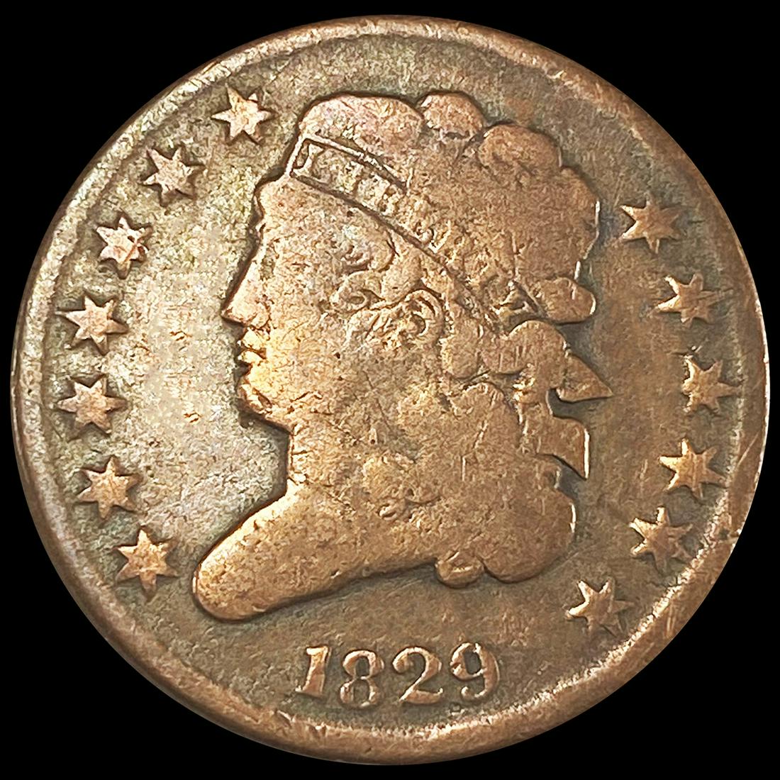 1829 Classic Head Half Cent NICELY CIRCULATED (1 of 2)