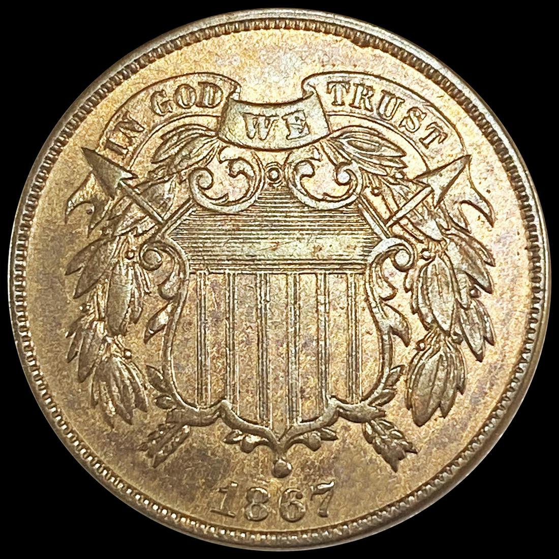 1867 Two Cent Piece UNCIRCULATED (1 of 2)