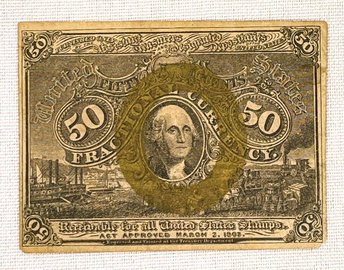 1863 US 50C Frational Currency Bill: 1863 US 50C Frational Currency Bill