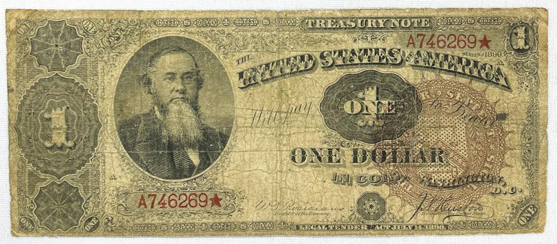 1899 US Red Seal One Dollar Bill: 1899 US Red Seal One Dollar Bill