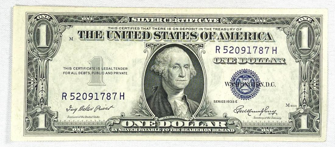 1935-E $1 Silver Certificate UNCIRCULATED (1 of 2)