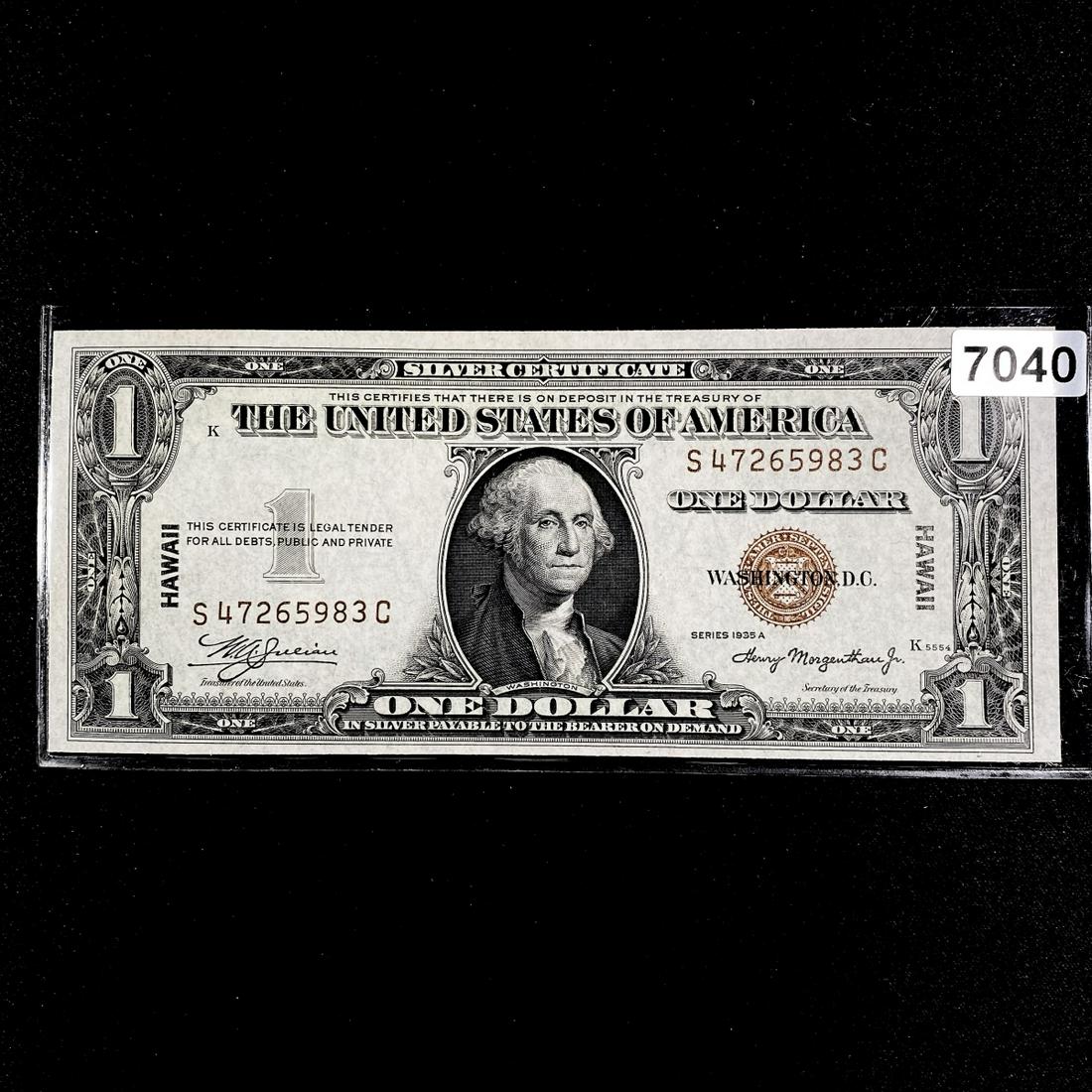 1935 A Hawaii WWII $1 Dollar Silver Certificate (1 of 2)