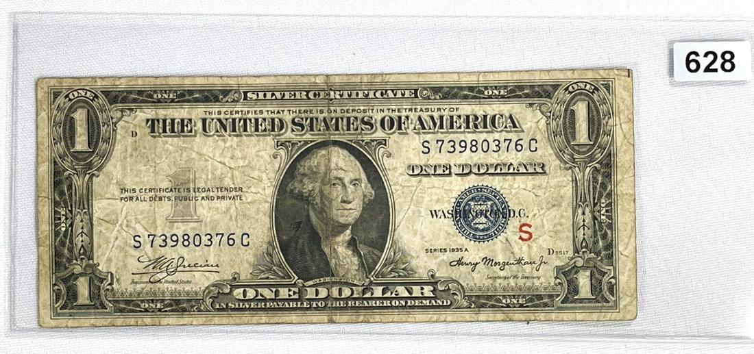 1935 A $1 Silver Certificate LIGHTLY CIRC (1 of 2)