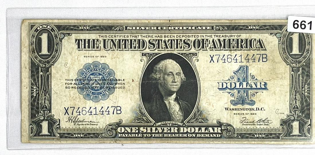 1923 LG $1 Silver Certificate LIGHTLY CIRCULATED (1 of 2)