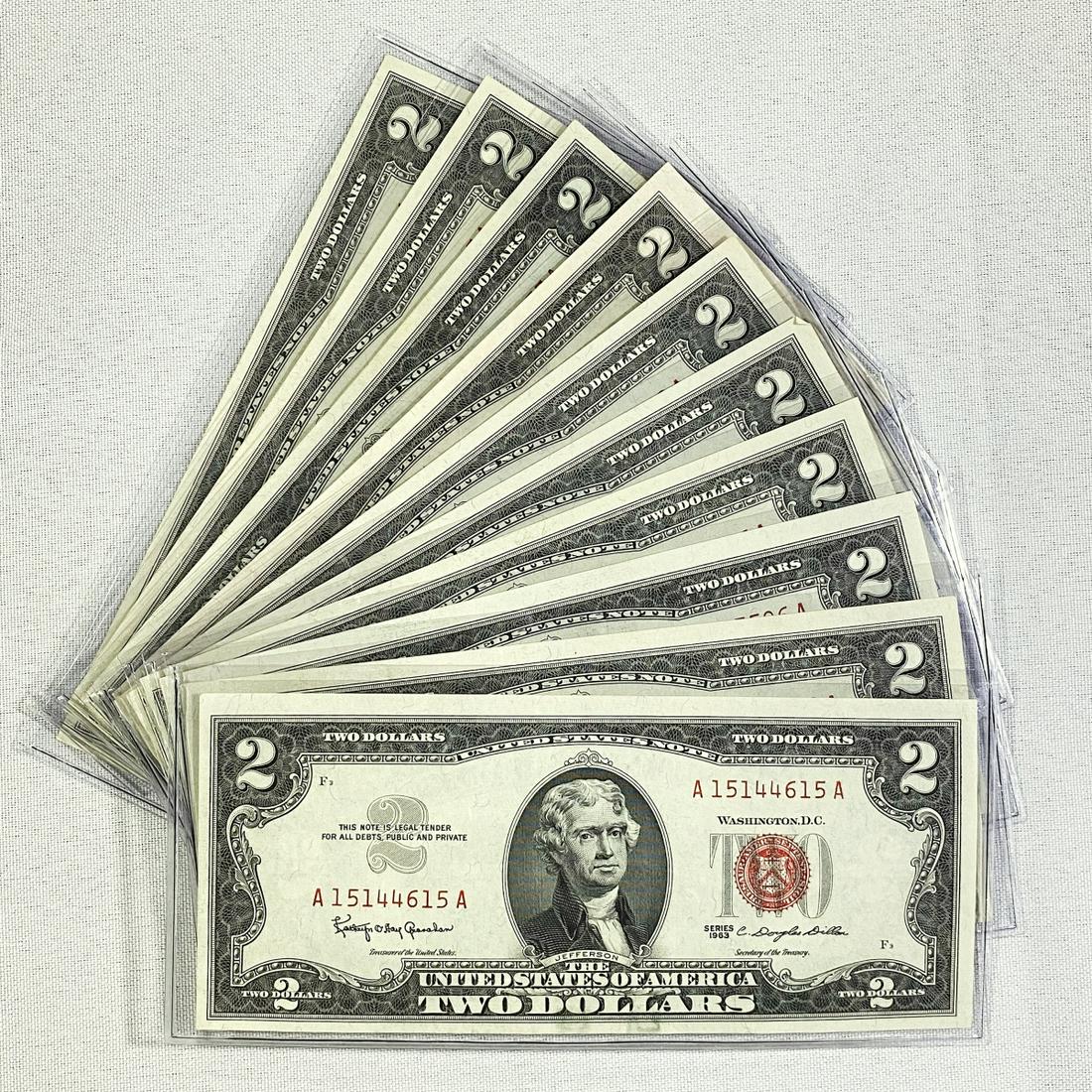 (10) $2 Fed Reserve Notes -UNC (1 of 2)
