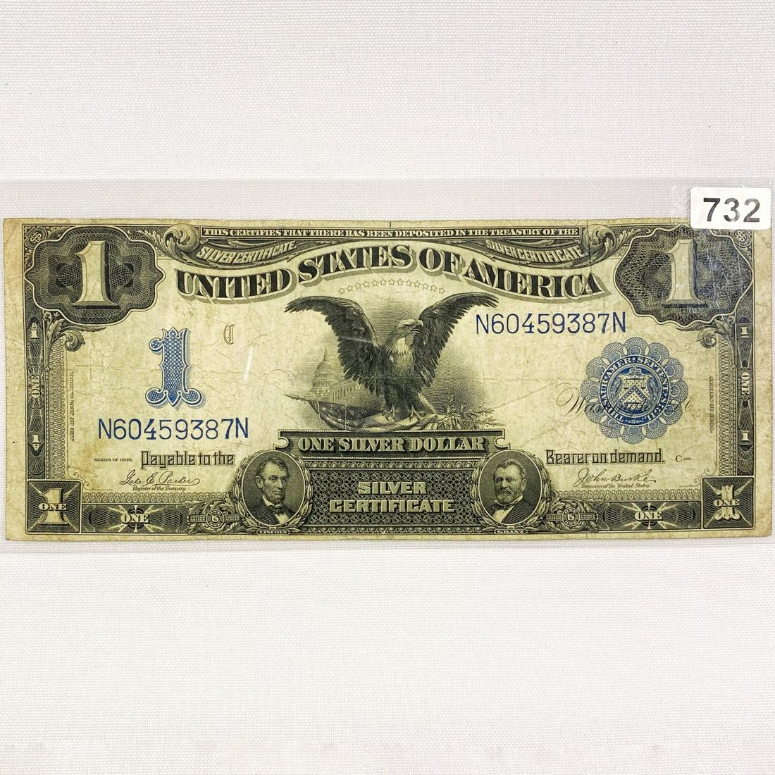 1899 LG $1 Black Eagle Silver Certificate (1 of 2)