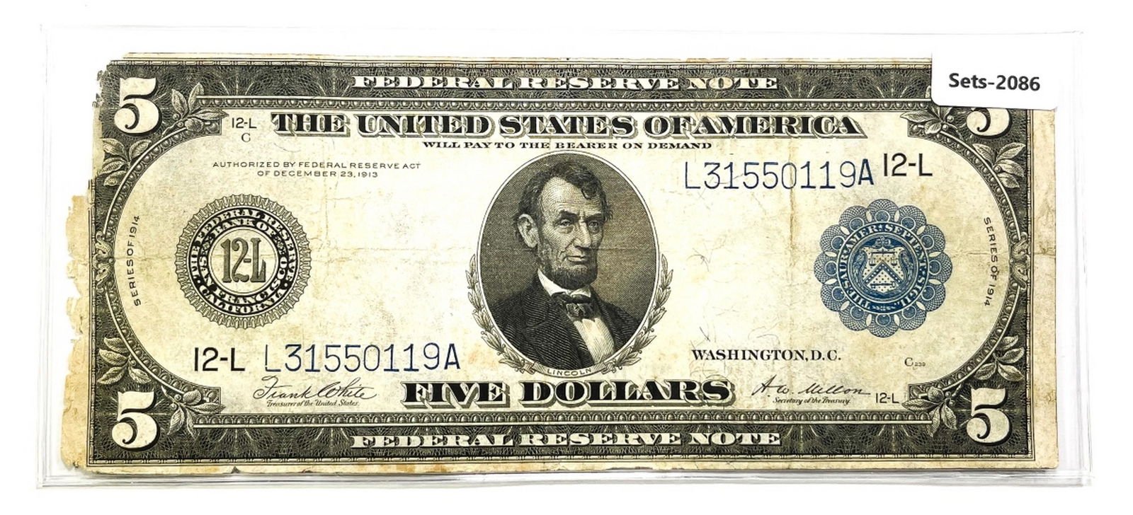 1914 $5 Fed. Reserve Note (1 of 2)