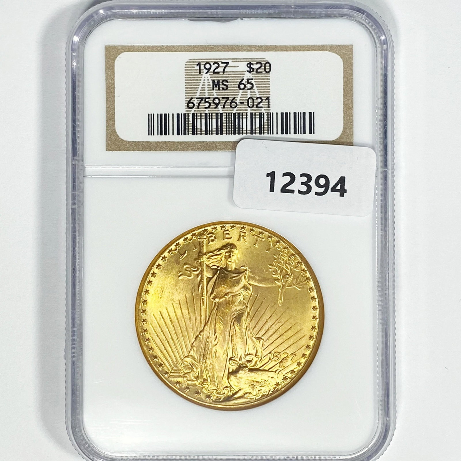 1927 $20 Gold Double Eagle NGC-MS65: 1927 $20 Gold Double Eagle NGC-MS65