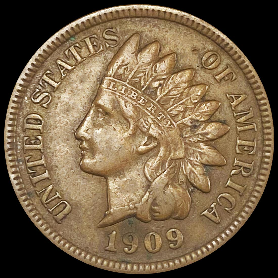 1909-S Indian Head Cent ABOUT UNCIRCULATED: 1909-S Indian Head Cent ABOUT UNCIRCULATED