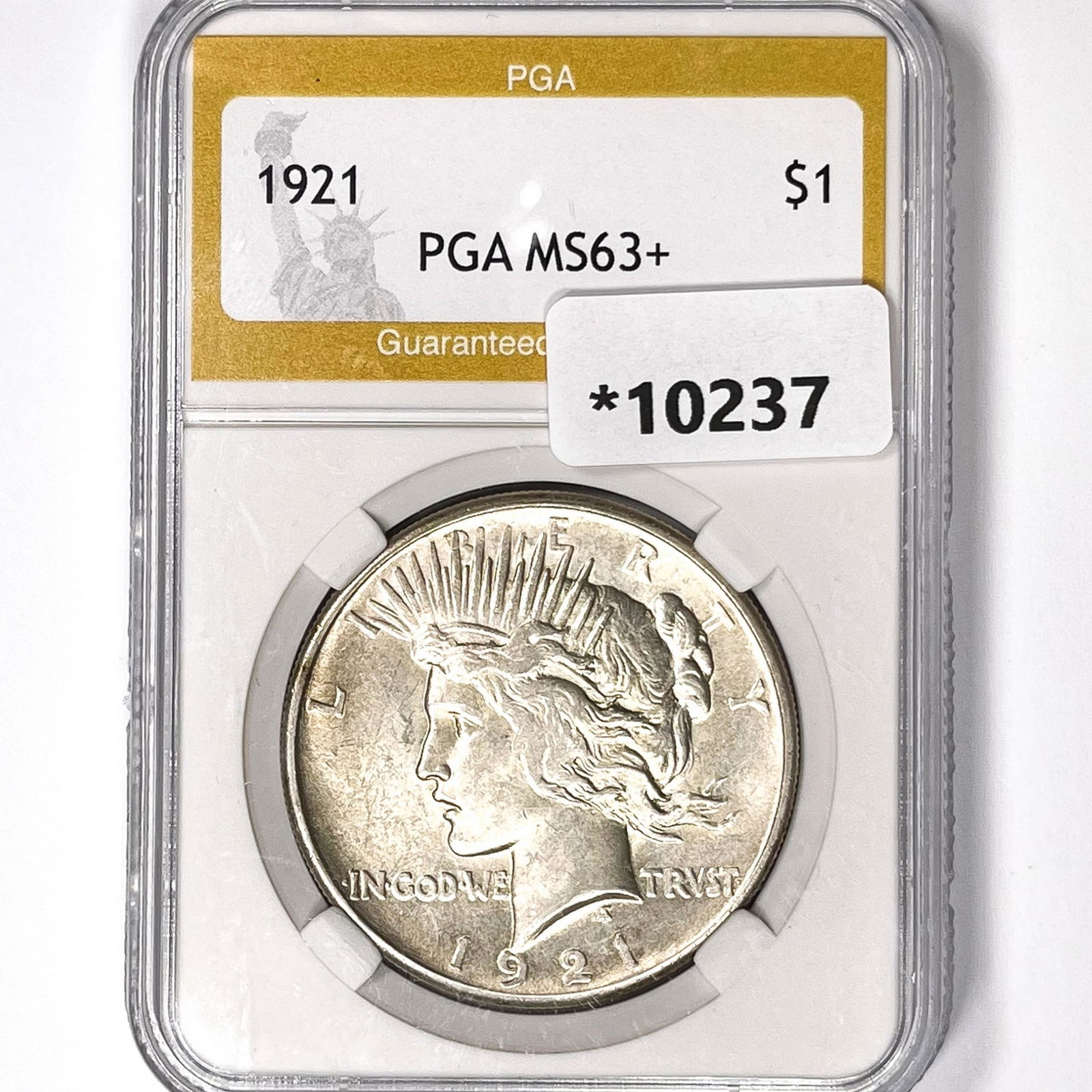 1921 Silver Peace Dollar PGA-MS63+ (1 of 2)