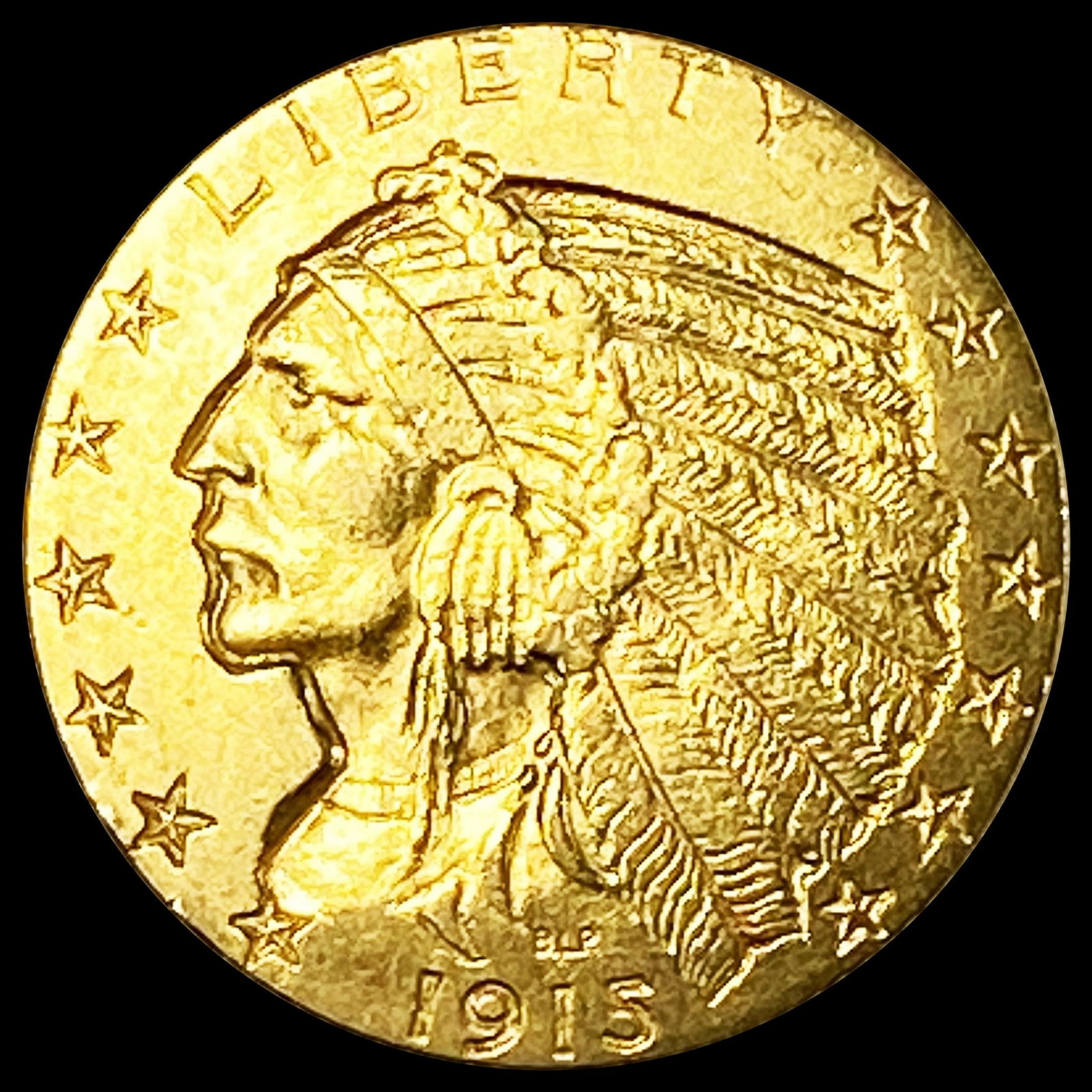 1915-D $5 Gold Half Eagle UNCIRCULATED (1 of 2)