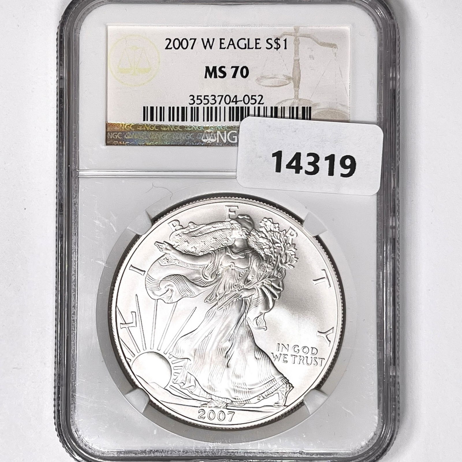 2007-W Silver Eagle NGC-MS70 (1 of 2)