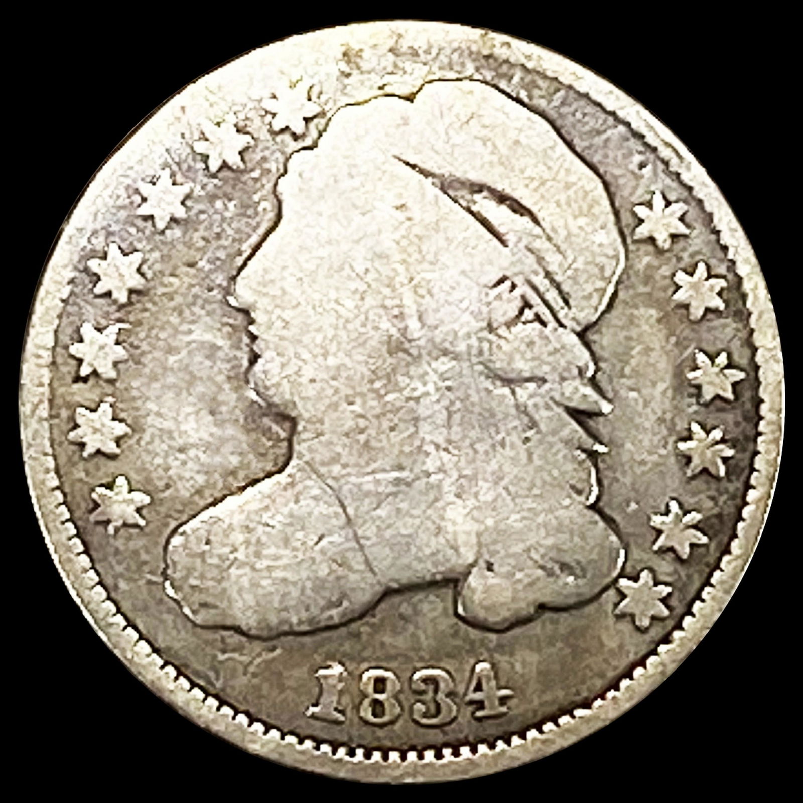 1834 Capped Bust Half Dime UNCIRCULATED (1 of 2)