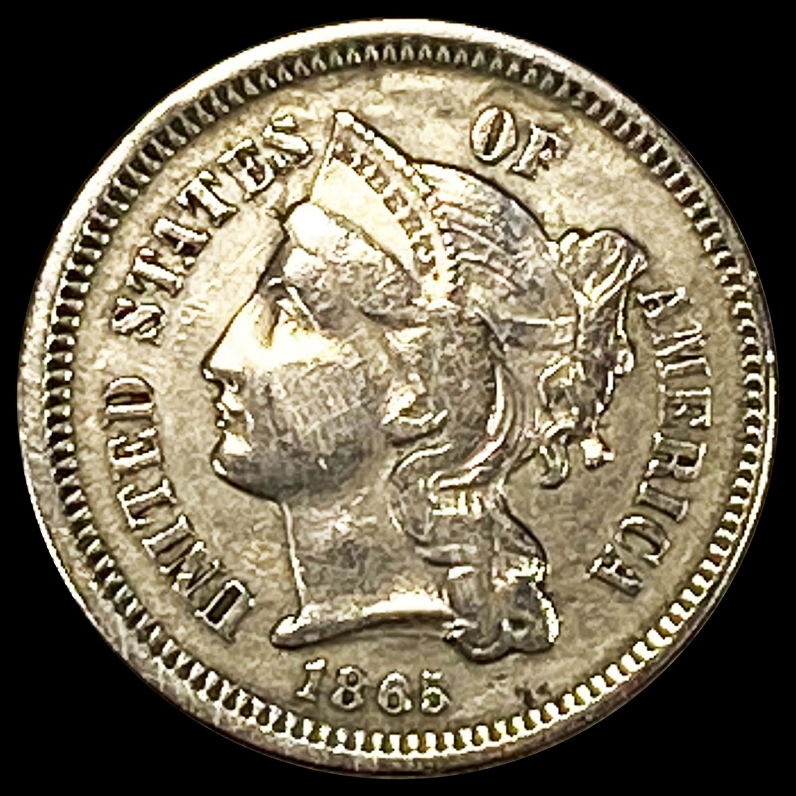 1865 Nickel Three Cent UNCIRCULATED (1 of 2)