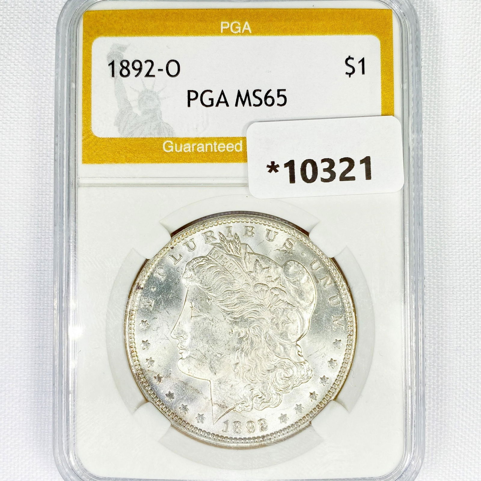 1892-O Morgan Silver Dollar PGA-MS65 (1 of 2)