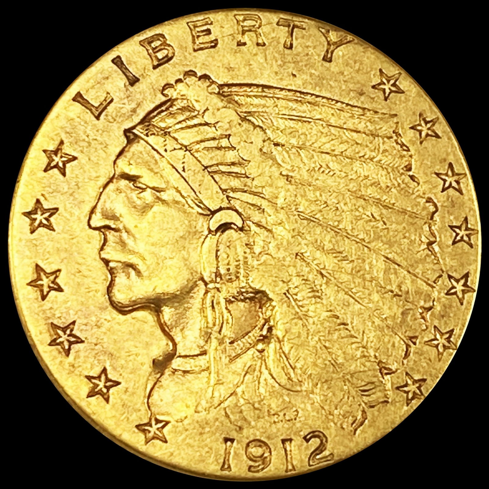 1912 $2.50 Gold Quarter Eagle CLOSE UNC (1 of 2)