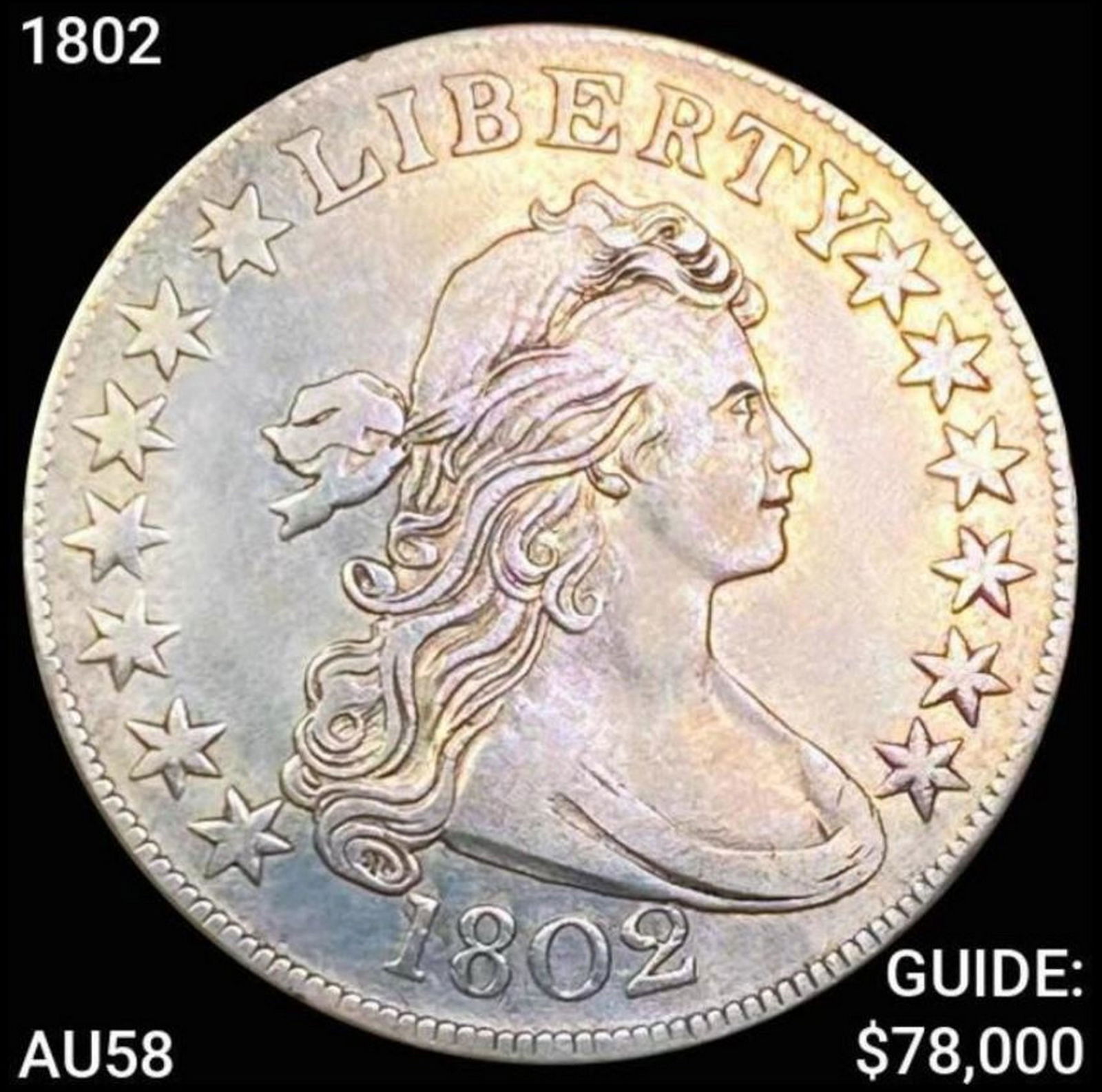 1802 Draped Bust Half Dollar CHOICE AU (1 of 2)