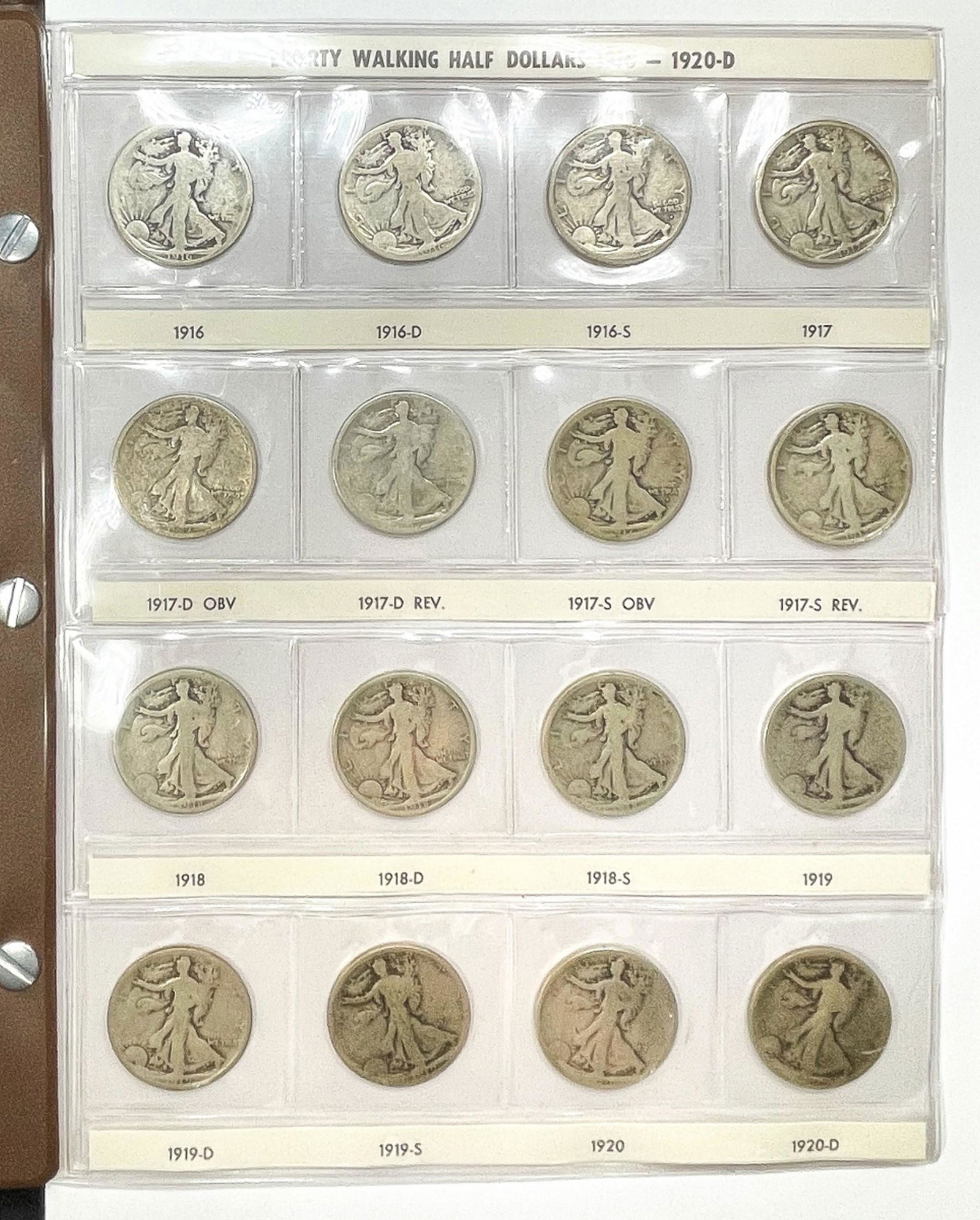 1916-1947 Walking Half Dollar Book (65) - (1 of 11)