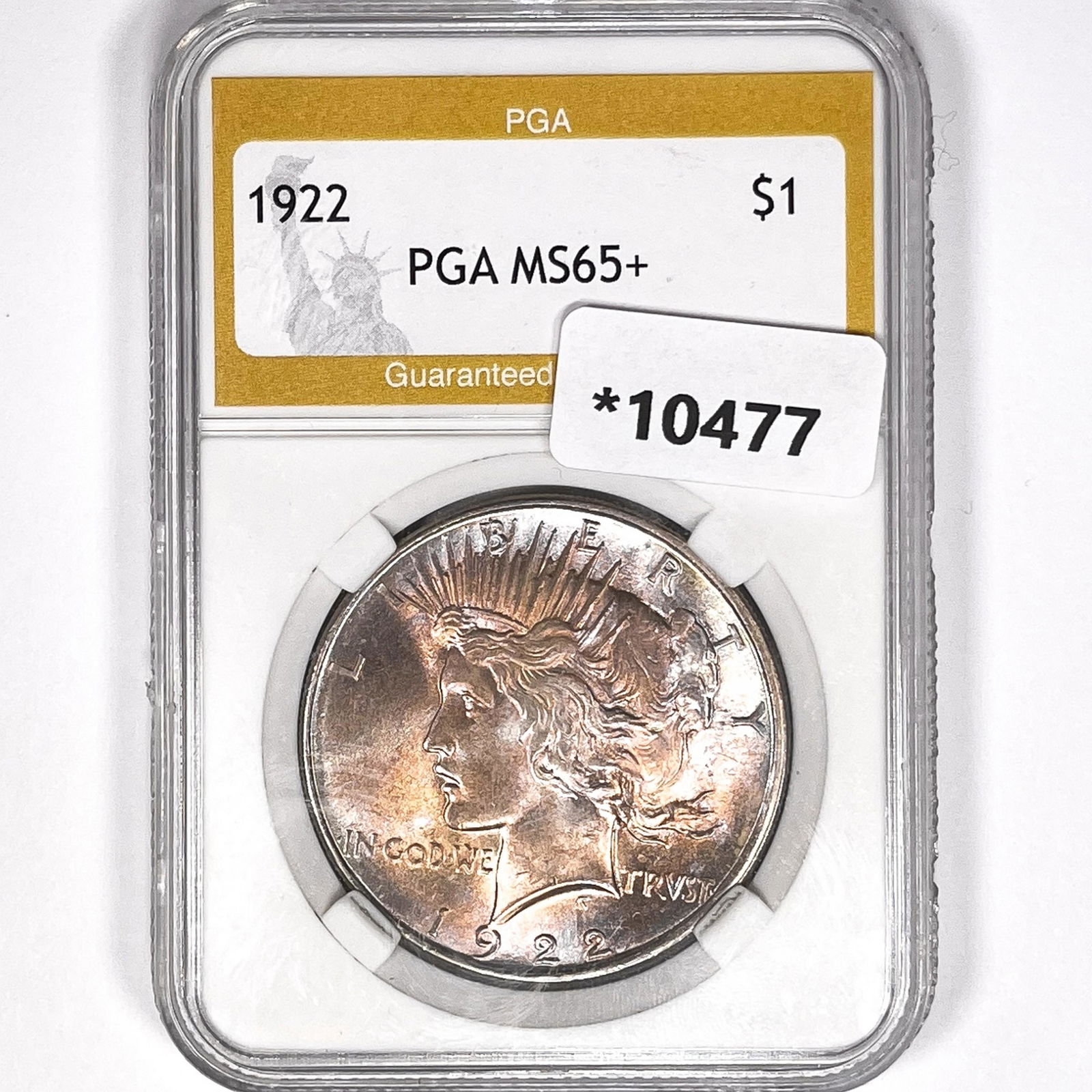 1922 Silver Peace Dollar PGA-MS65+ (1 of 2)