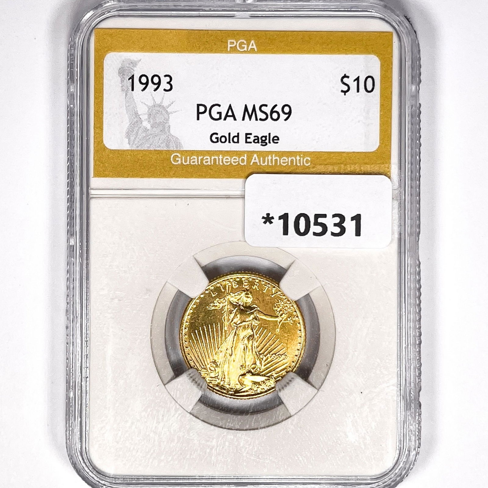 1993 $10 Gold Eagle PGA-MS69 (1 of 2)