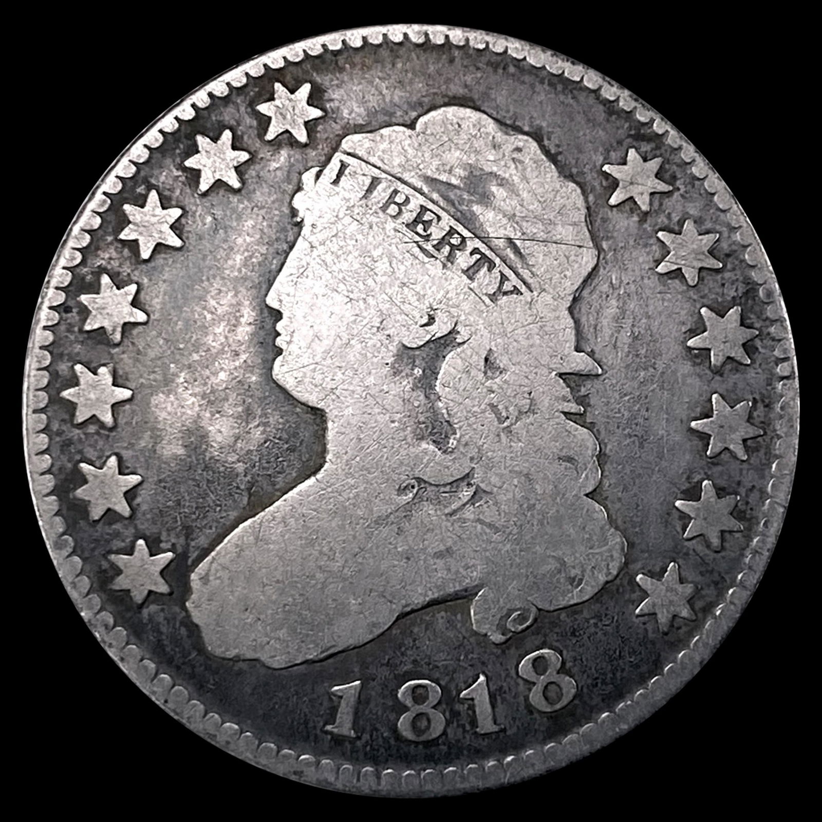 1818 Capped Bust Quarter NICELY CIRCULATED (1 of 2)