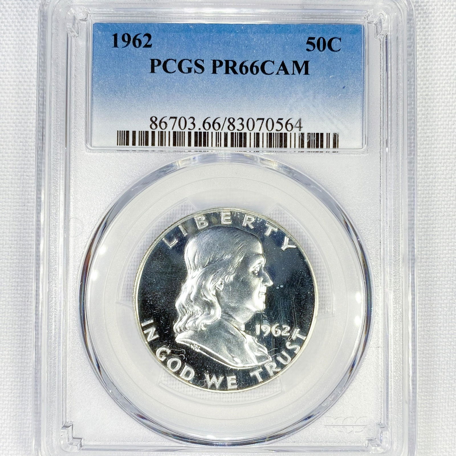 1962 Franklin Half Dollar PCGS-PR66 CAM (1 of 2)