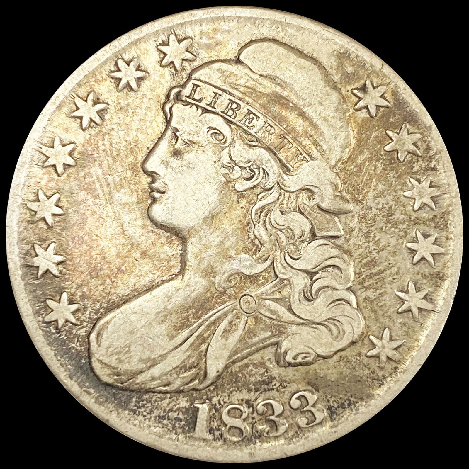 1833 Capped Bust Half Dollar NICELY CIRCULATED (1 of 2)