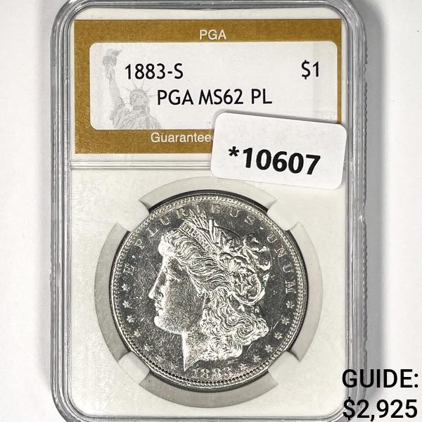 1883-S Morgan Silver Dollar PGA MS62 PL (1 of 2)