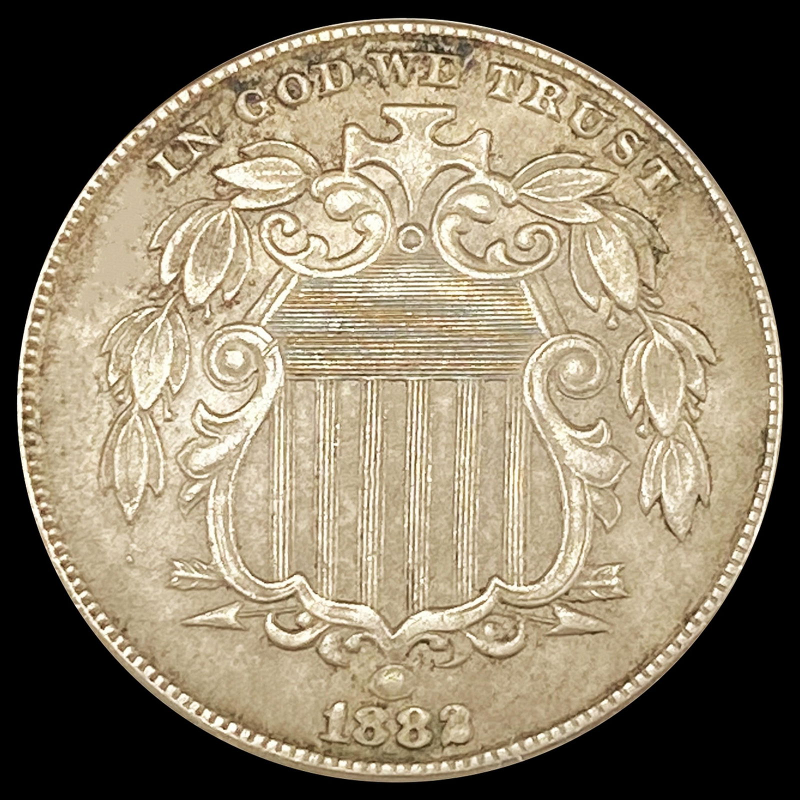 1882 Shield Nickel CLOSELY UNCIRCULATED (1 of 2)