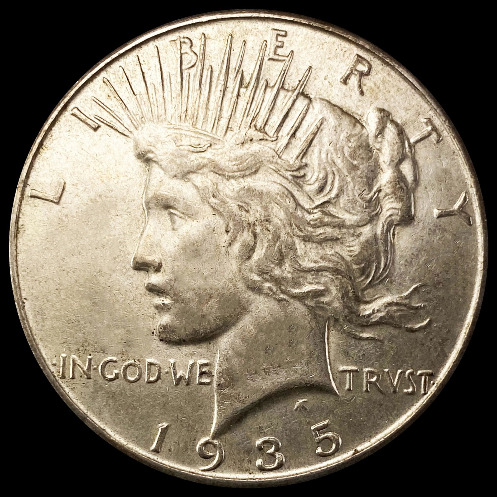 1935-S Silver Peace Dollar CLOSELY UNCIRCULATED (1 of 2)