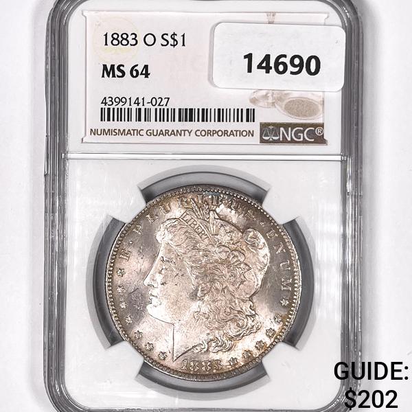 1883-O Morgan Silver Dollar NGC MS64 (1 of 2)