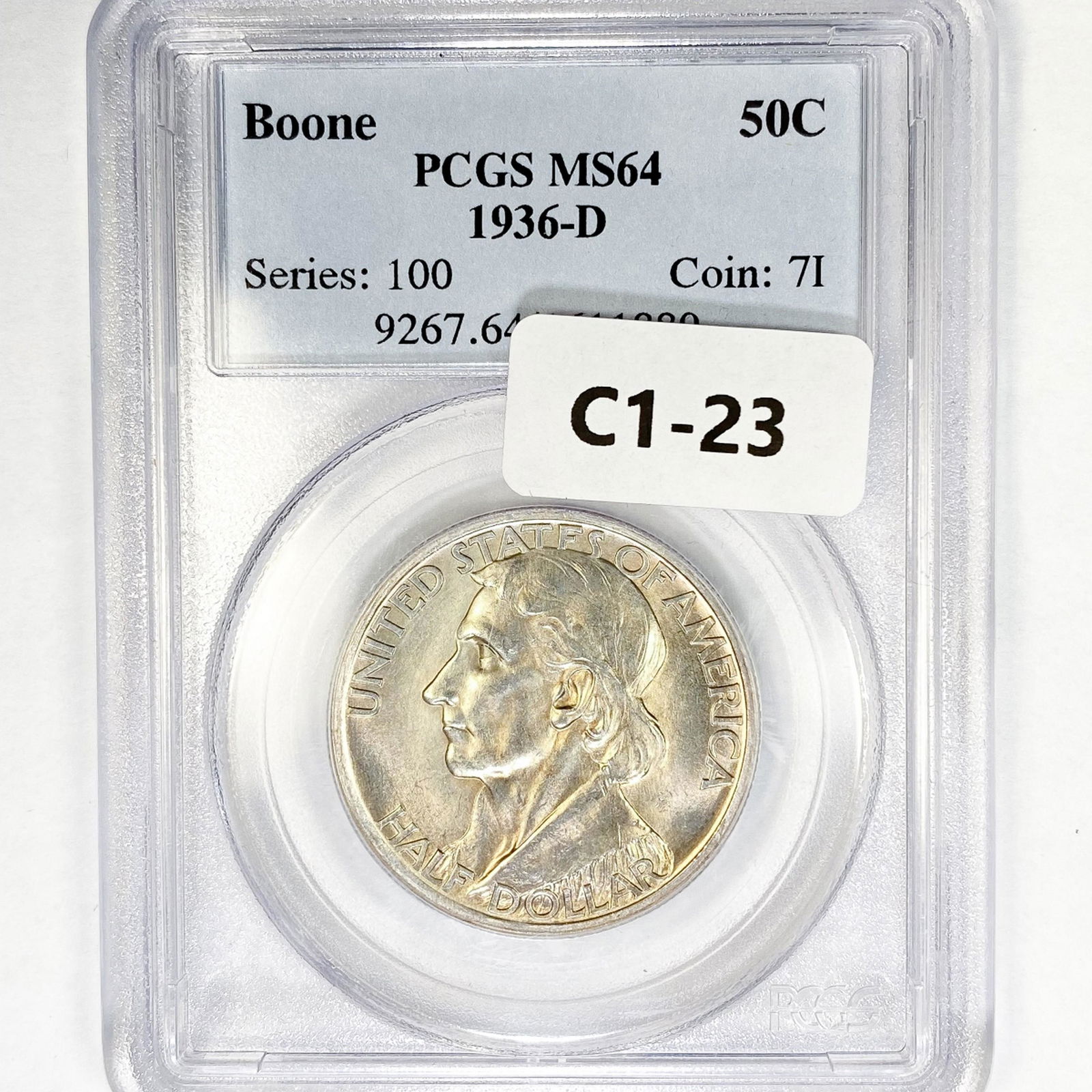 1936-D Boone Half Dollar PCGS MS64 (1 of 2)