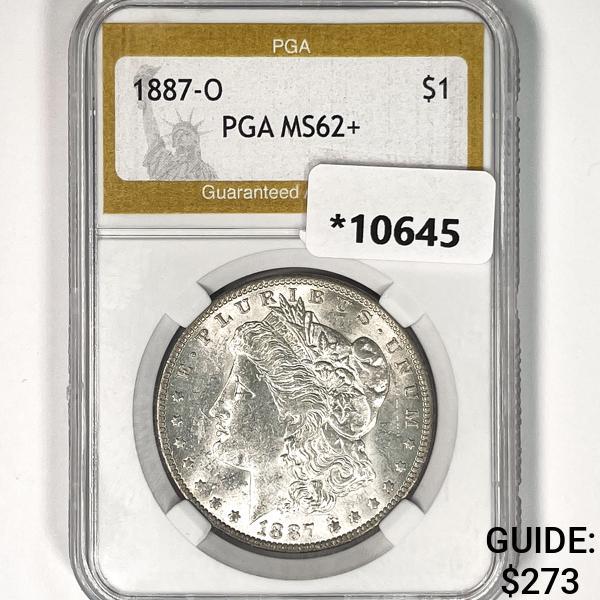 1887-O Morgan Silver Dollar PGA MS62+ (1 of 2)