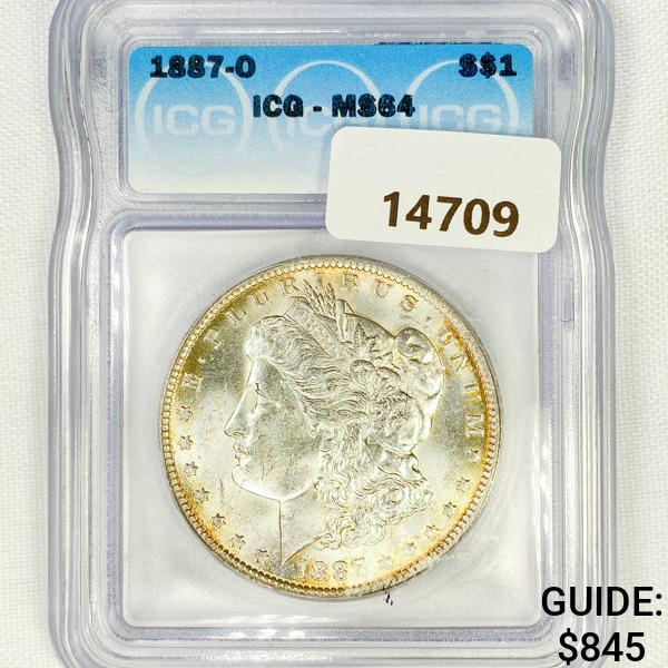 1887-O Morgan Silver Dollar ICG MS64 (1 of 2)