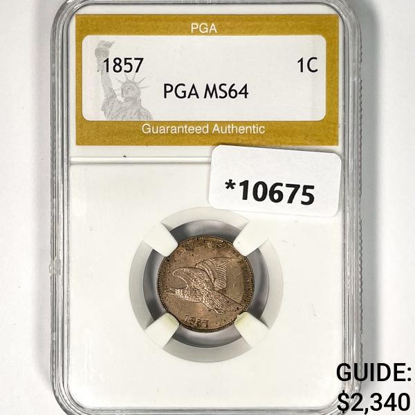 1857 Flying Eagle Cent PGA MS64 (1 of 2)