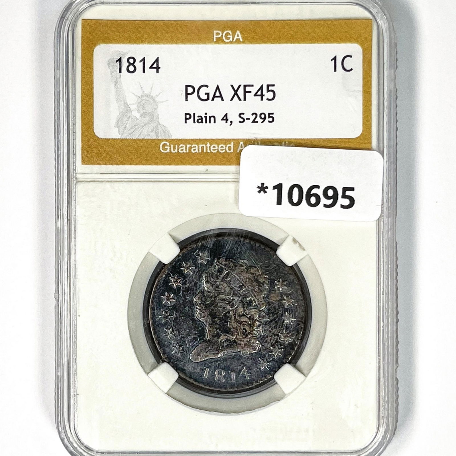 1814 Classic Head Large Cent PGA XF45 Plain 4 (1 of 2)