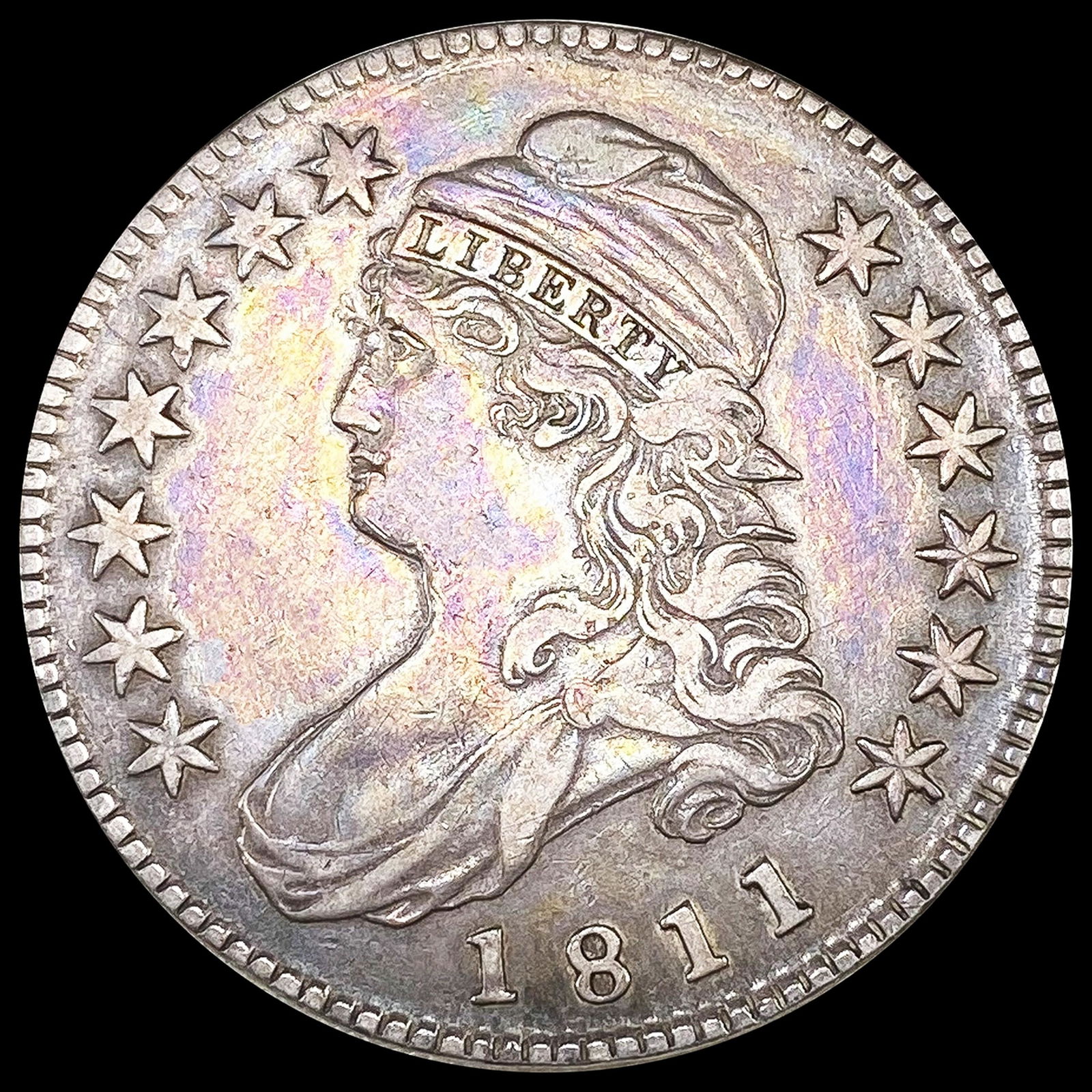 1811 Sml 8 Capped Bust Half Dollar LIGHTLY CIRC (1 of 2)