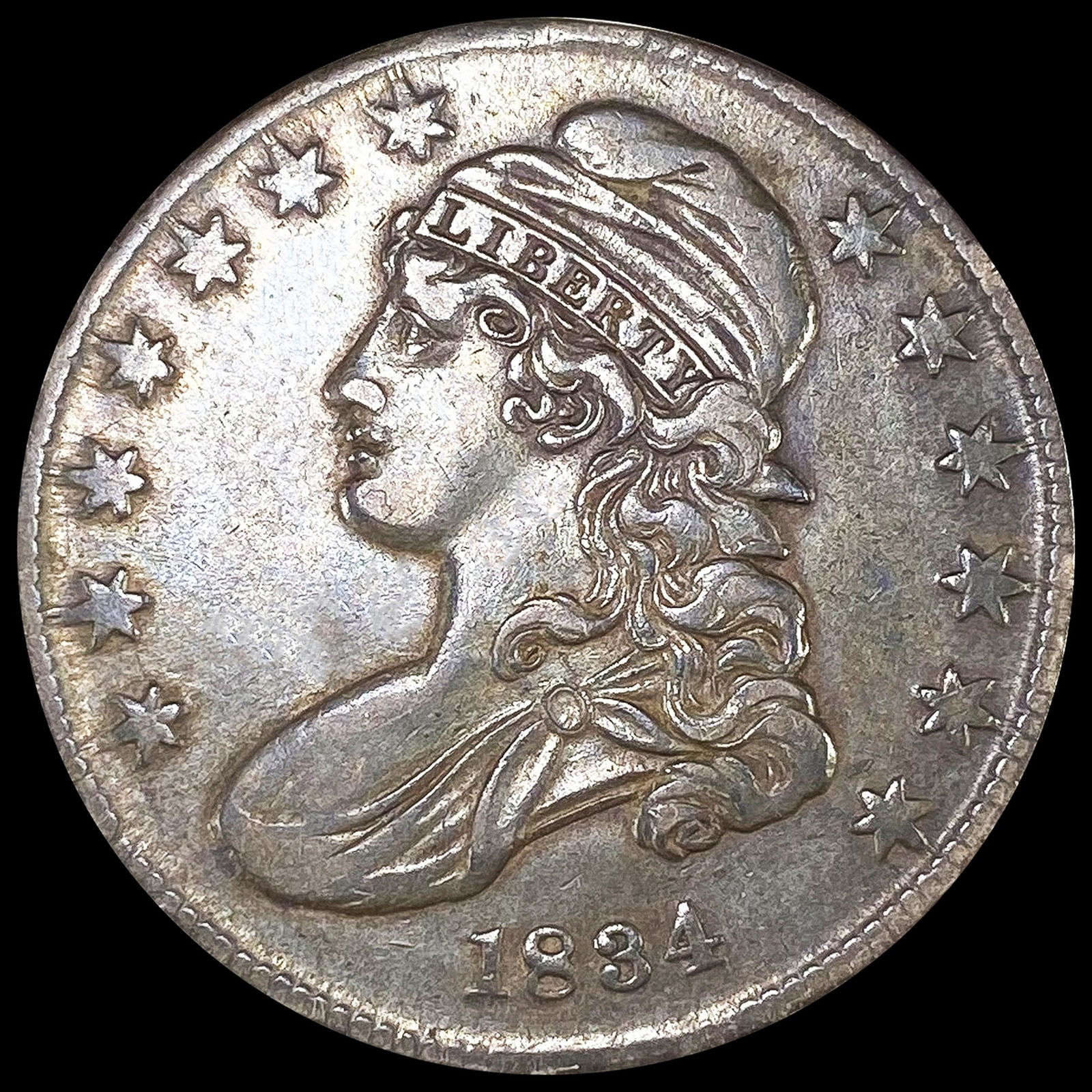 1834 Capped Bust Half Dollar NICELY CIRCULATED (1 of 2)