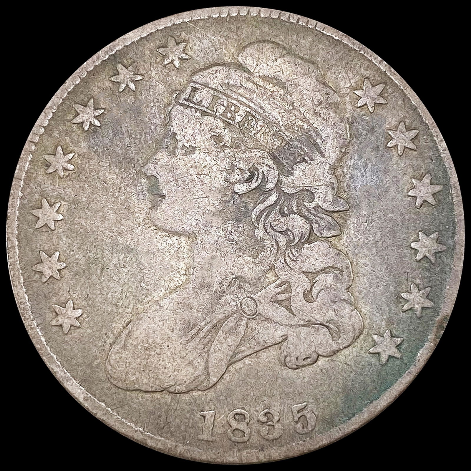 1835 Capped Bust Half Dollar NICELY CIRCULATED (1 of 2)