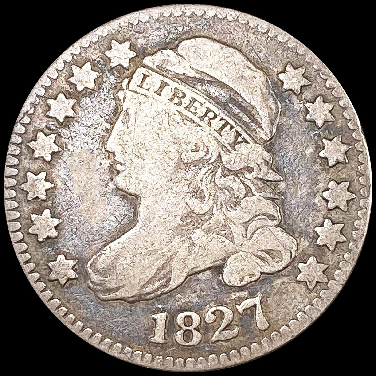 1827 Capped Bust Dime NICELY CIRCULATED (1 of 2)