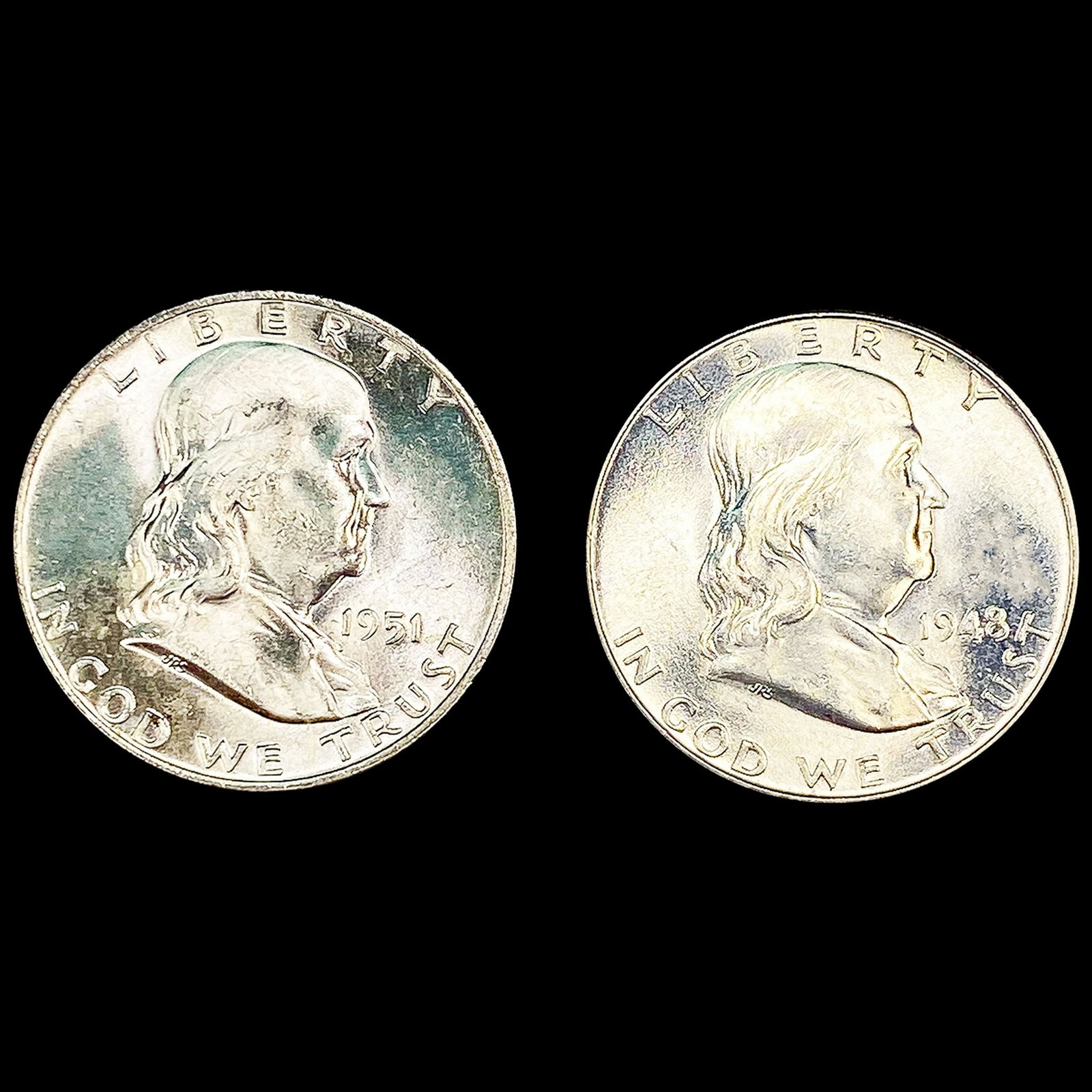 (2) Franklin Half Dollars UNCIRCULATED (1 of 2)